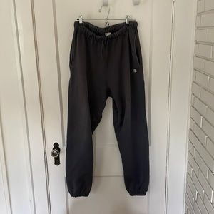 Champion Vintage Reverse Weave Joggers Grey, Mens Size Medium